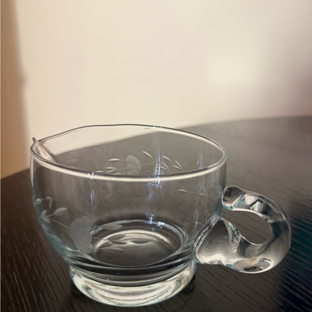 Princess House Clear Glass Teacup